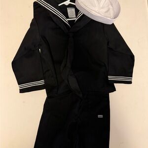 Classic Black Sailor Costume for Kids
